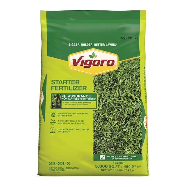 Vigoro 16 lbs. 5,000 sq. ft. Starter Fertilizer for Growing New Grass
