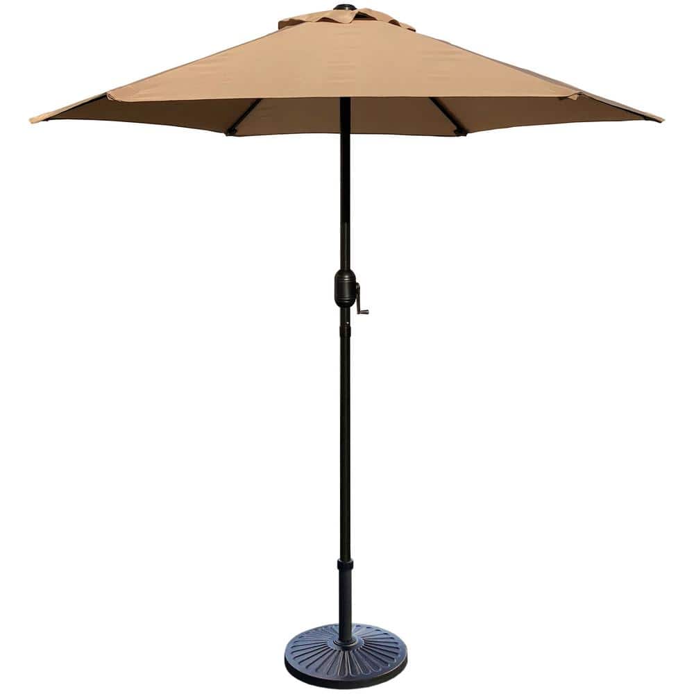 7.5 ft. Steel Crank Market Patio Umbrella in Tan price history on PriceWatchPro