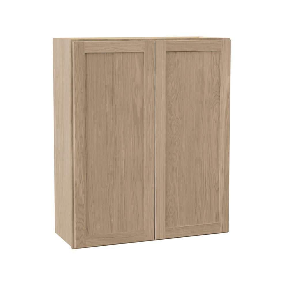 Sinclair 30 in. W x 12 in. D x 36 in. H Assembled Wall Cabinet in Shaker Light Oak price history on PriceWatchPro