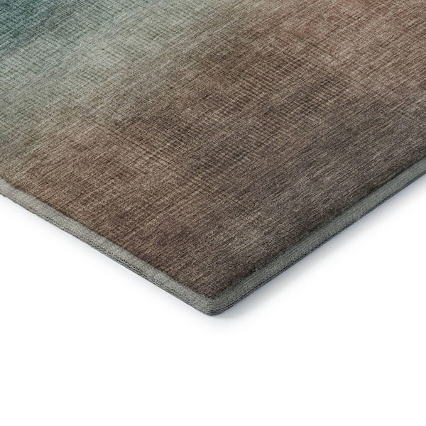 Mayfield Premium Machine Washable Abstract AMF1735 Blue 2 ft. 3 in. x 7 ft. 6 in. Runner Rug