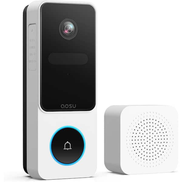 Hardwired Wireless Video Doorbell-3MP Package Detection and 170° View Angle Doorbell
