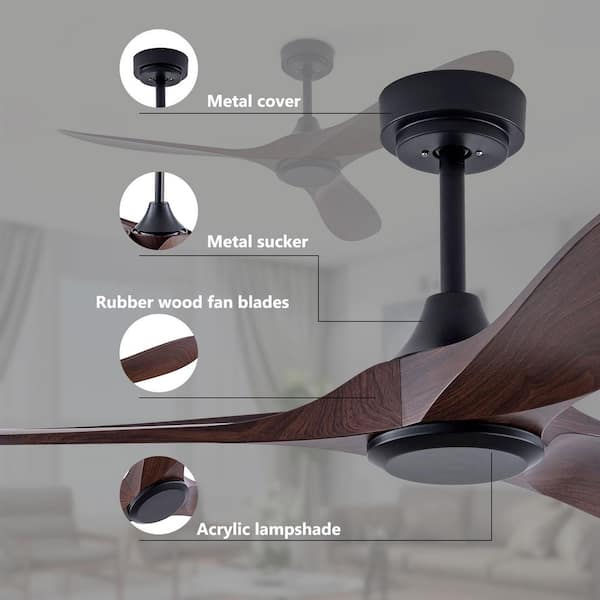 KAO♡ OUKANING 36 in. Indoor Black Modern Crystal Retractable