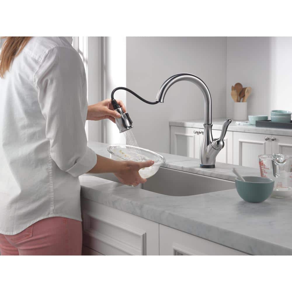 Arctic Stainless Steel Pull-Down Kitchen Faucet with Touch Control