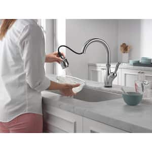 Leland Single-Handle Pull-Down Sprayer Kitchen Faucet with Touch2O and ShieldSpray Technology in Arctic Stainless