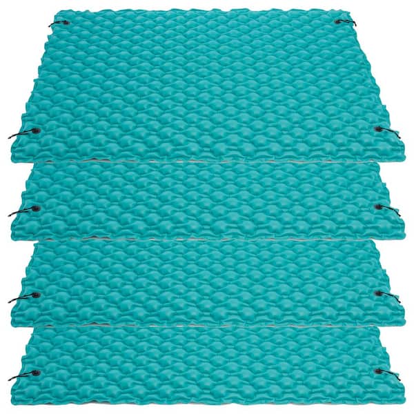 12 ft. x 6 ft. Floating Water Mat Foam Pad with Storage Straps for Adults  Outdoor Water Activities HP-FP-12O - The Home Depot