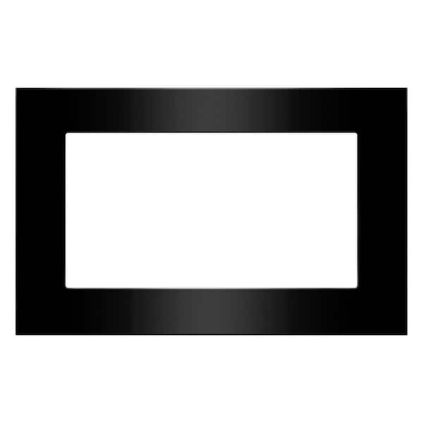 30 in. Black Microwave Trim Kit for 1.6 Cubic ft. Countertop Microwaves