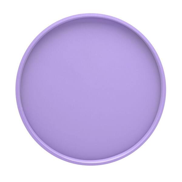 Kraftware 14 in. Round Serving Tray in Lavender-DISCONTINUED