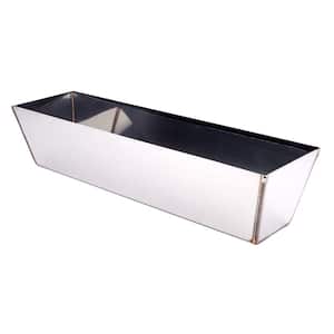 14 in. Stainless Steel Mud Pan with Rounded Bottom