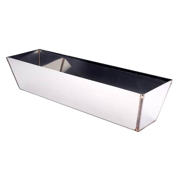 ToolPro 14 in. Stainless Steel Mud Pan with Rounded Bottom