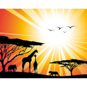 Sunset Safari Wall Mural