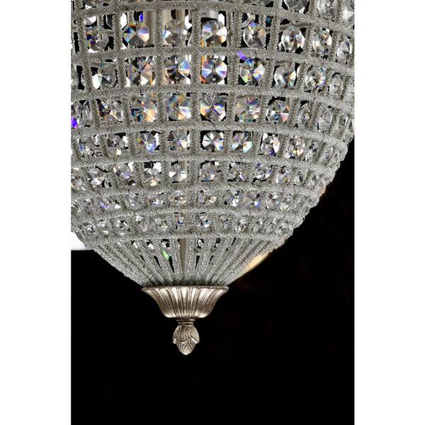 Edvivi Sonoma 4-Light 17.75 in. Antiqued Silver Glam