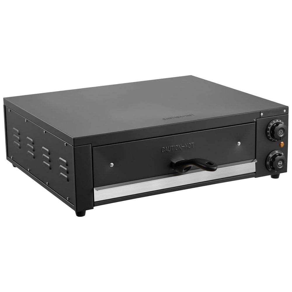 Electric Pizza Oven, 16 in. Electric Countertop Pizza Oven, 1750W Indoor Pizzas Maker w/Timing andTemp Control, Black
