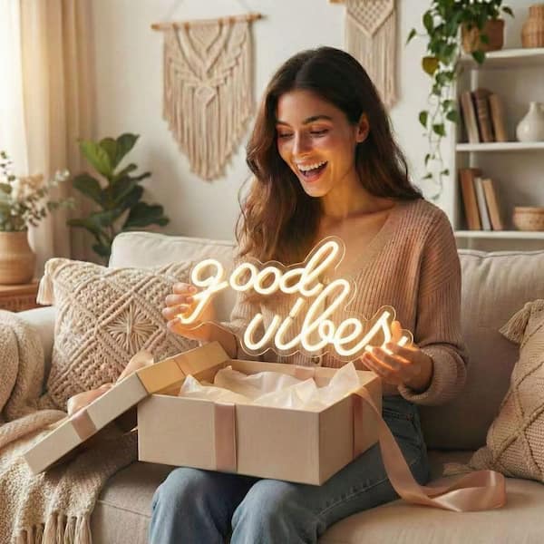 Afoxsos Neon Sign Series Warm White LED Neon Light as Plate Soft