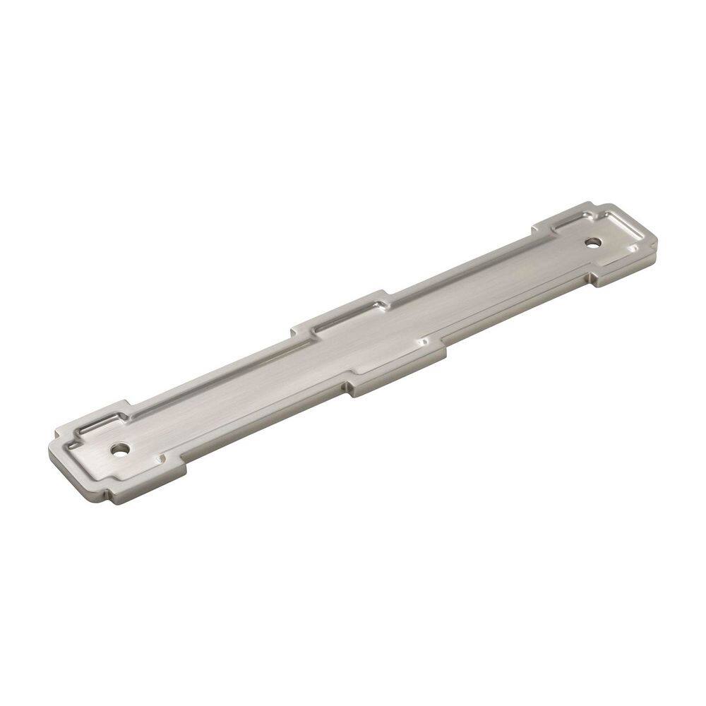 Coventry Collection Pull Backplate 6-5/16 Inch (160mm) Center to Center Satin Nickel Finish Cabinet Backplate price history on PriceWatchPro