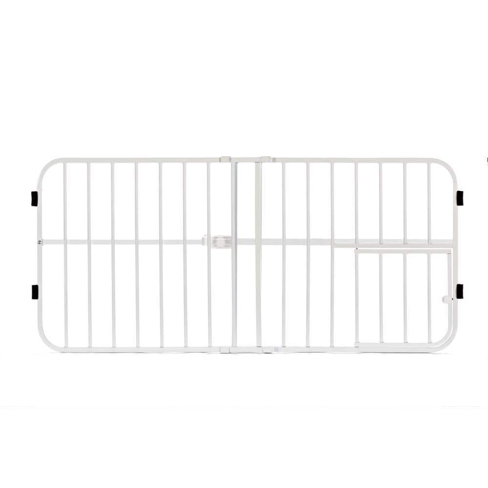 Carlson 18 in. Lil Tuffy Expandable Pet Gate with Small Pet Door, White price history on PriceWatchPro