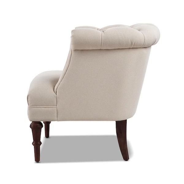 Jennifer Taylor Katherine Tufted Accent Arm Chair, Sky Natural