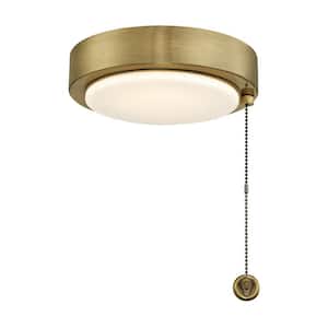 Antique Brass Ceiling Fan Dimmable LED Light Kit