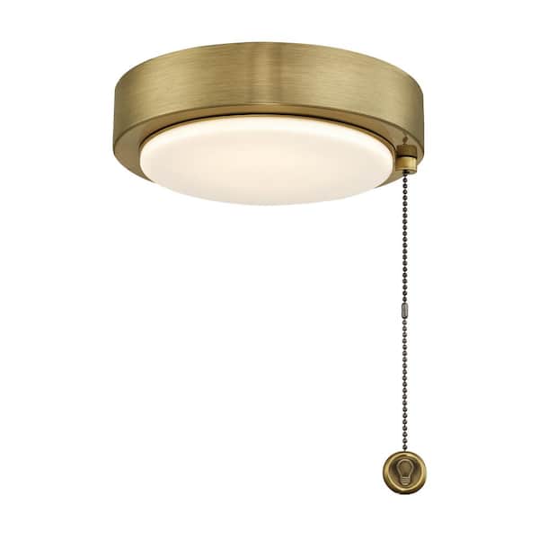 FANIMATION Antique Brass Ceiling Fan Dimmable LED Light Kit