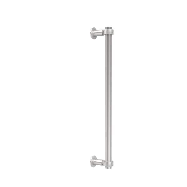 Allied Brass Contemporary 18 in. Back to Back Shower Door Pull in Satin Chrome