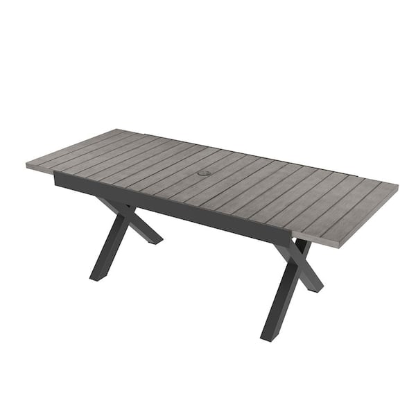 NIHIRERE Aluminum Rectangular Patio 63''-83'' Expandable Outdoor