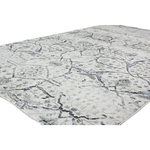 Sevilla Ivory 9 ft. x 12 ft. (8 ft. 6 in. x 11 ft. 6 in.) Floral Transitional Area Rug