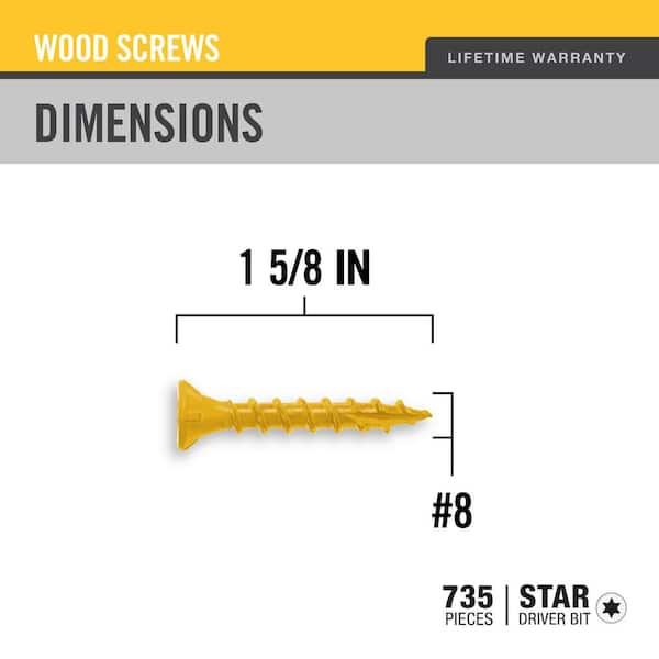 1300) Torx T25 Star Flat Head 9 X 2-1/2 Deck Screw ACQ Lumber Wood Type 17 - Lexar Industrial