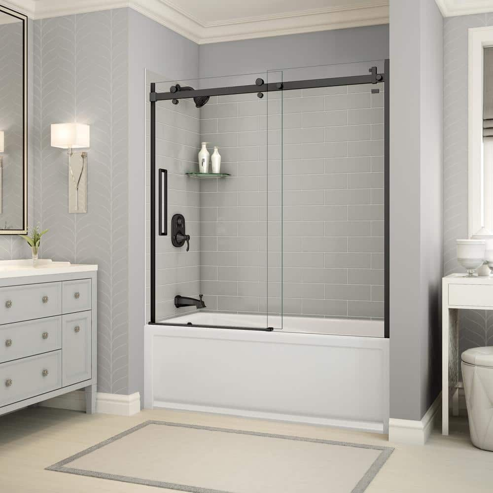 MAAX Utile Metro 32 in. x 60 in. x 81 in. Bath and Shower Combo in Soft ...