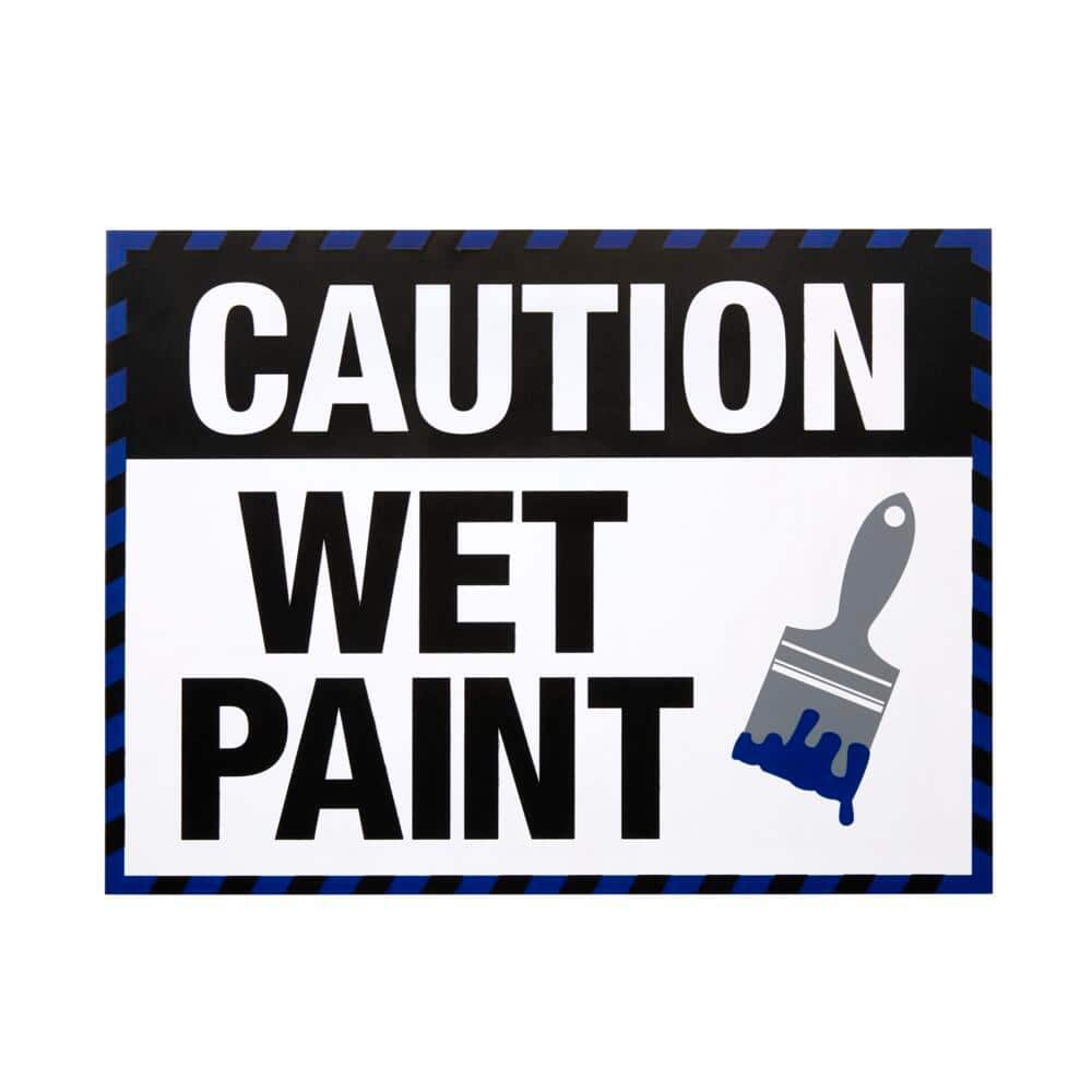 200x300mm Sticker MISC67 Wet Paint Plastic Sign - All Materials - A4 