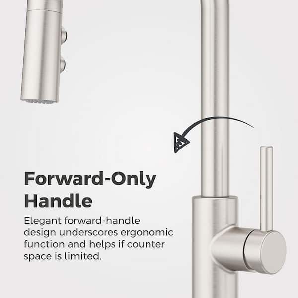 Pfister Zanna Pull Down Sprayer Kitchen Faucet with Deckplate and