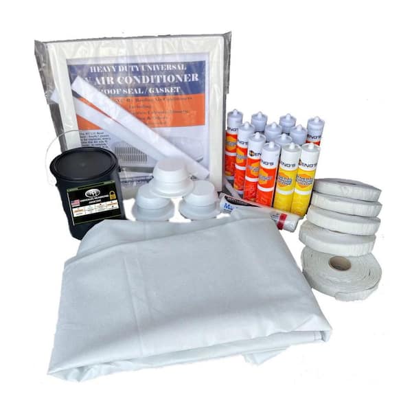 Deluxe Rolled TPO Membrane Plus Installation Kit-9 ft. 6 in. x 45 ft., White