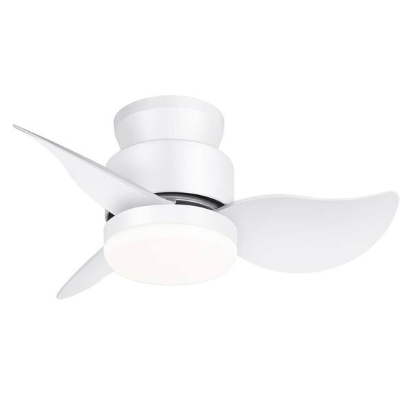 Breezary Tracy II 22 in. Integrated LED Indoor White Small Low Profile