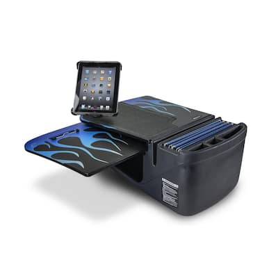 GripMaster Car Desk Blue Steel Flames with Tablet Mount