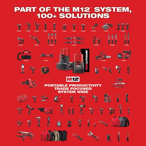 2458-20 for sale online Milwaukee M12 Palm Nailer Tool