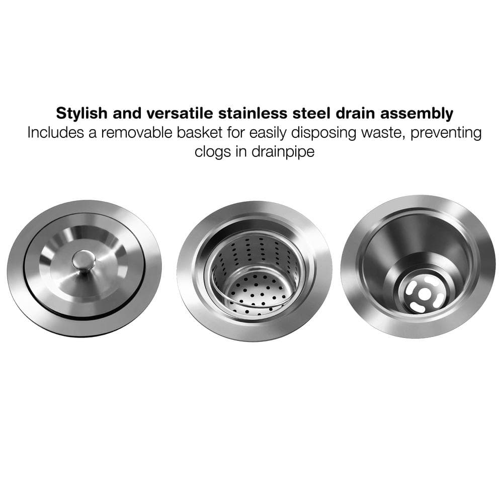 Prestige 32'' Satin Stainless Steel Double Bowl Undermount Kitchen Sink