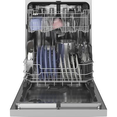 24 in. Stainless Steel Front Control Built-In Tall Tub Dishwasher with Stainless Steel Tub, Dry Boost, and 48 dBA
