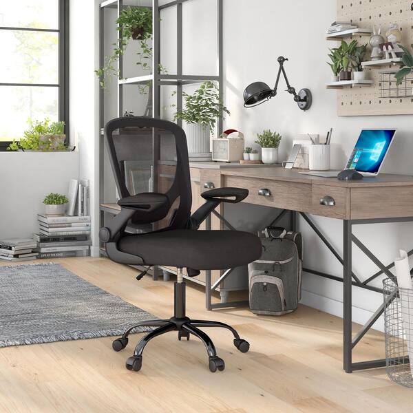 Furniture of America Lark Black Mesh Ergonomic Height Adjustable Office Chair