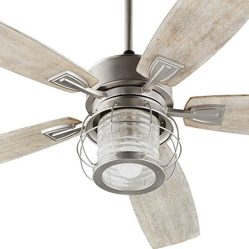 Galveston 52 in. Indoor Satin Nickel Ceiling Fan with Wall Control Ceiling Fans
