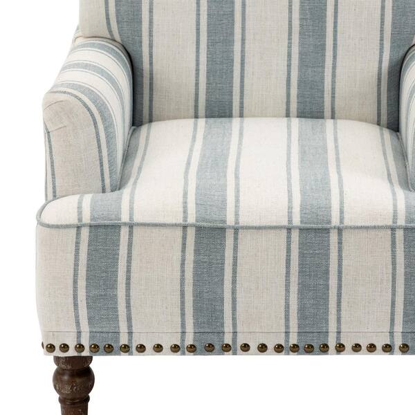 Striped blue online chair