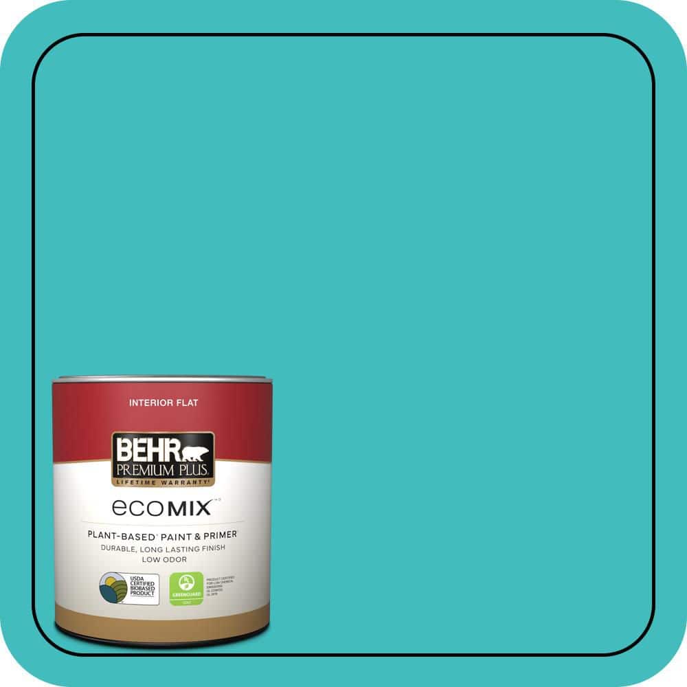 1 qt. #P460-4 Lagoon Rock Flat EcoMix Plant-Based Interior Paint & Primer price history on PriceWatchPro
