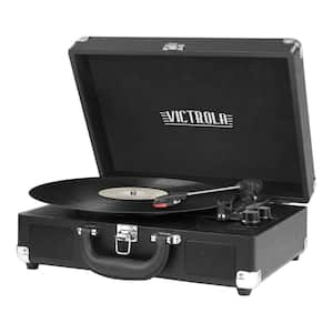 Victrola Retro Record Player with Bluetooth and 3-Speed Turntable in Blue  V50-200-BLU - The Home Depot