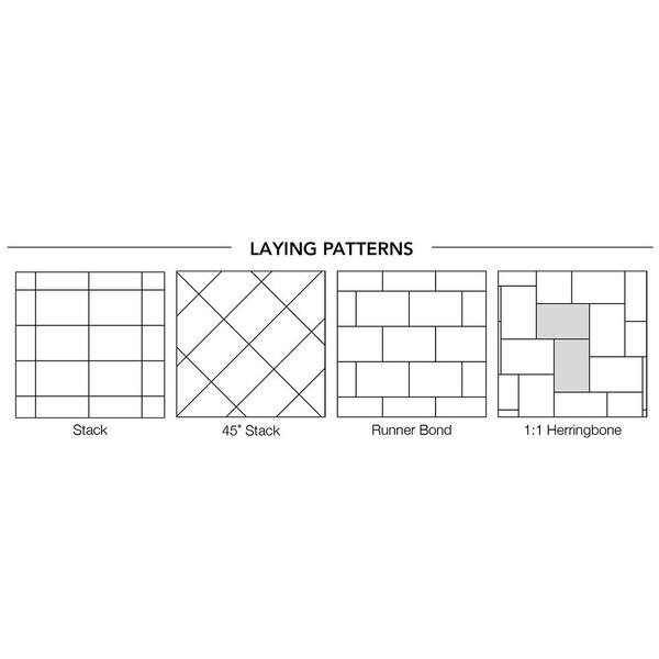 Pavestone Taverna Rec 11.81 in. L x 7.87 in. W x 1.9 in. H Sand Brown Charcoal Concrete Paver (192-Piece/124 sq. ft./pallet)