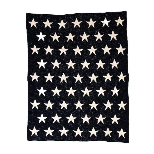 Navy blue baby online blanket