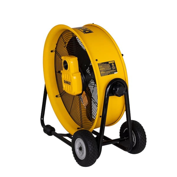 24 in. Heavy-Duty Drum Fan with Extra Long 12 ft. Power Cord and Stepless Speed Control