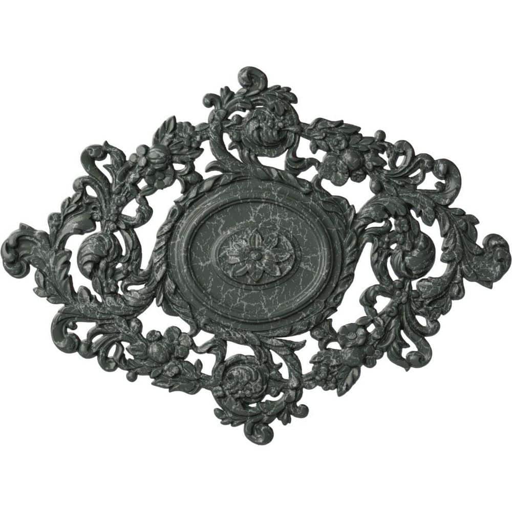 "22-1/2"" W x 30-3/8"" H x 1-1/2"" Katheryn Urethane Ceiling Medallion, Athenian Green Crackle" price history on PriceWatchPro
