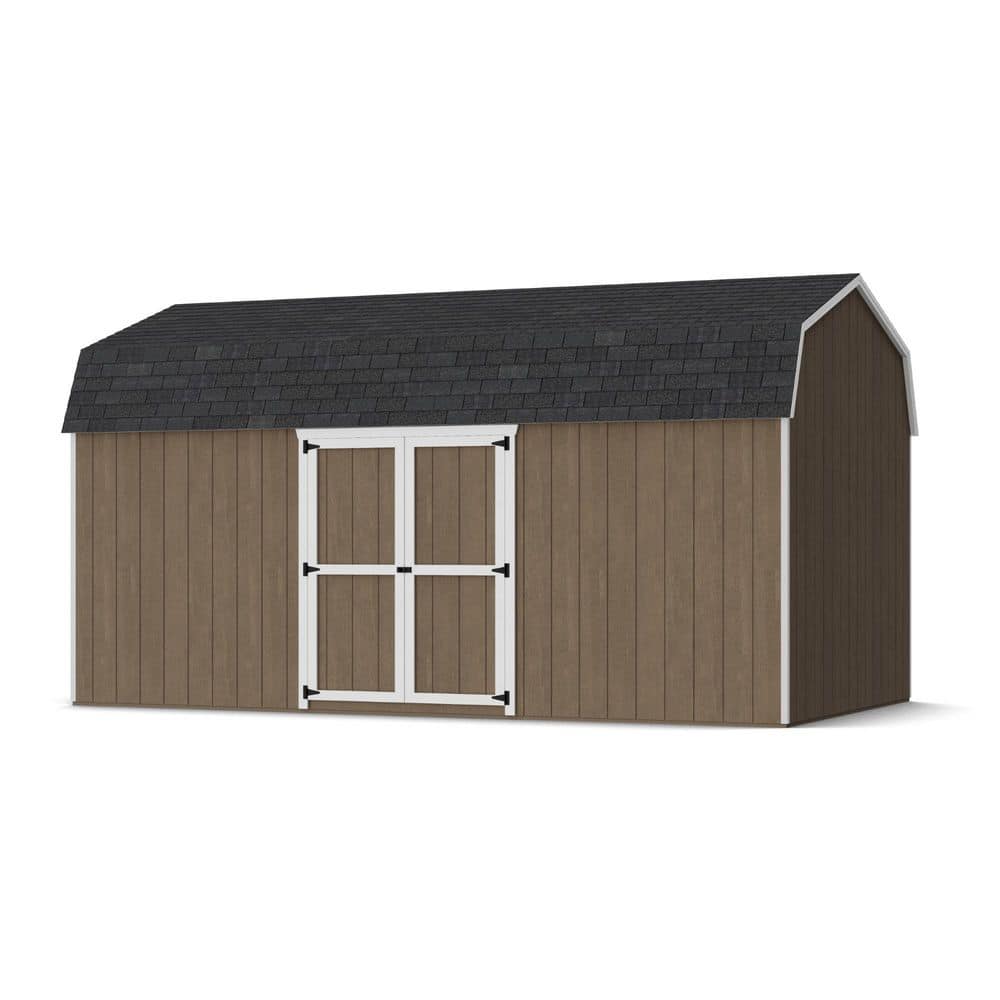 Value Gambrel 10 ft. x 18 ft. Wood Storage Shed with 6 ft. Sidewalls, Side Entry, and Floor (180 sq. ft.) price history on PriceWatchPro