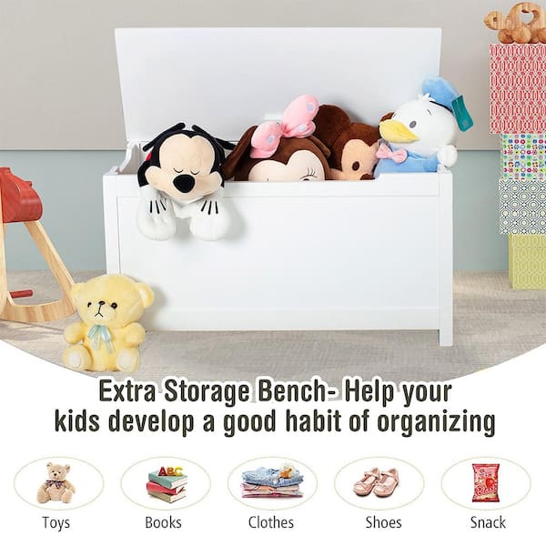 Honey-Can-Do Kids Toy Organizer and Storage Bins White