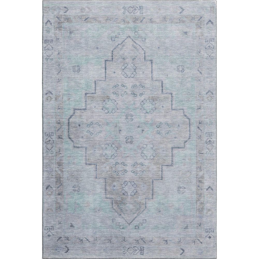 Mayfield Premium Machine Washable Abstract AMF1918 Gray 10 ft. x 14 ft. Area Rug price history on PriceWatchPro