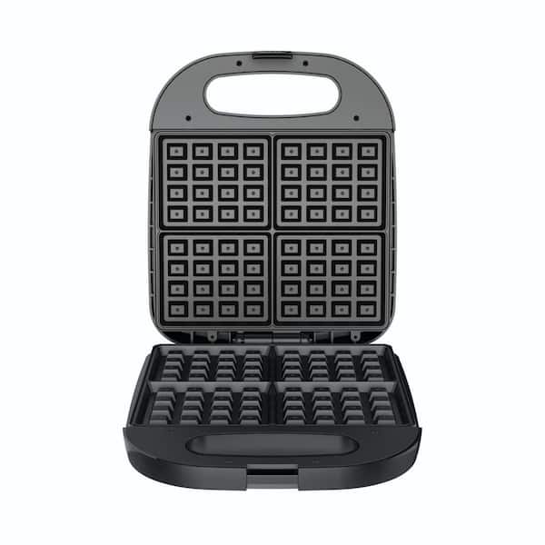 kalorik red metallic heart shape waffle maker