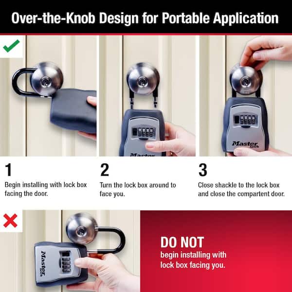Master Lock Lock Box, Resettable Combination Dials, 2 Pack 5400DHC