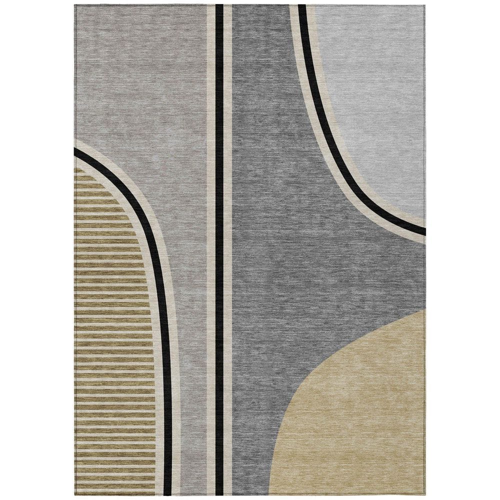 Chantille Machine Washable Indoor/Outdoor Abstract ACN2505 Gray 9 ft. x 12 ft. Area Rug price history on PriceWatchPro